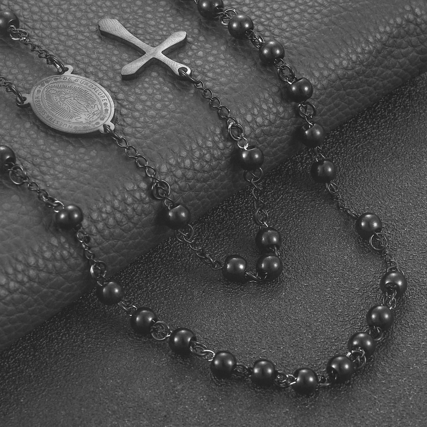 Religious Rosary Pendant Necklace
