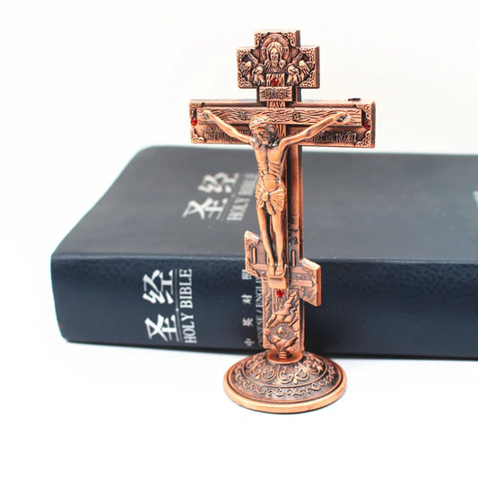 Jesus Christ Metallic Cross