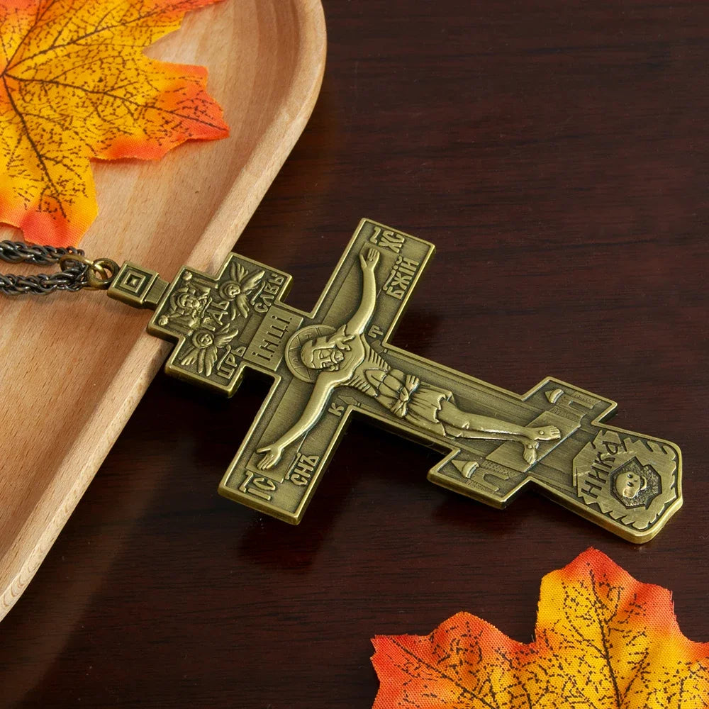 Jesus Crucifix Gold Plated Pendant