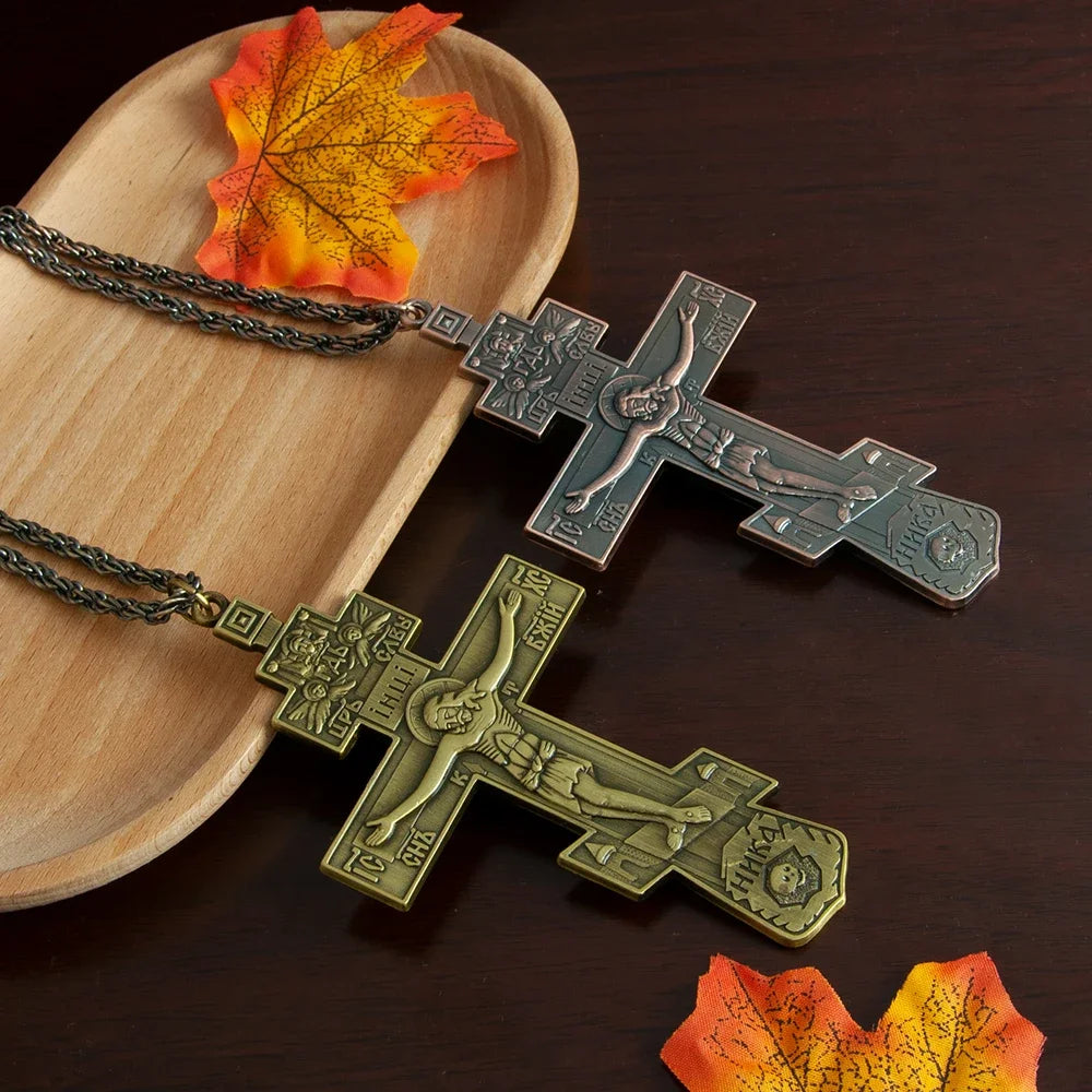 Jesus Crucifix Gold Plated Pendant